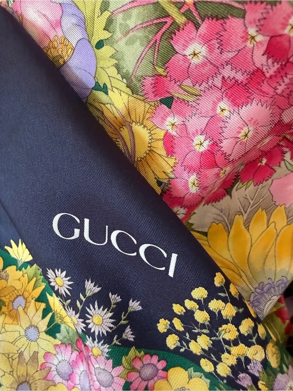 Gucci Silk Floral Scarf
